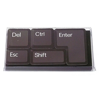 Магниты в наборе в виде кнопок клавиатуры черный   